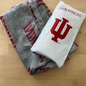 Indiana University Rain Poncho and Scarf Set